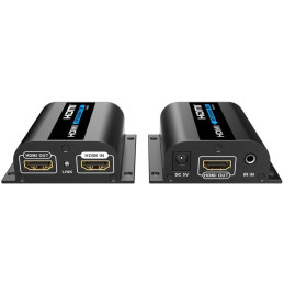 PremiumCord 4K@30Hz HDMI extender na 60m přes jeden kabel Cat6/6a/7, lokální HDMI výstup