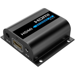 PremiumCord 4K@30Hz HDMI extender na 60m přes jeden kabel Cat6/6a/7, lokální HDMI výstup