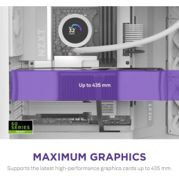 NZXT skříň H9 Flow dvoukomorová ATX / 3x140mm fan / 1x120mm / perforovaný top / proskl. bočnice, front / bílá
