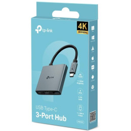 TP-Link UH3020C Dokovací stanice 1x USB-C na 3 porty s HDMI 4K při 60Hz, 100W PD, 1× USB-A
