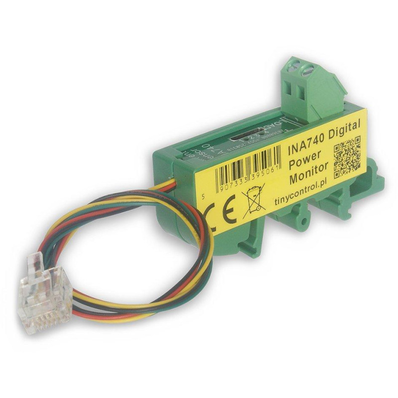 TINYCONTROL INA740 digital DIN rail electricity meter for LK3 & LK4