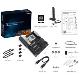 ASUS Pro WS TRX50-SAGE WIFI A / TRX50 / sTR5 / 4x DDR5 / M.2 / Wi-Fi / USB Type-C / USB 4.0 / CEB Form Factor