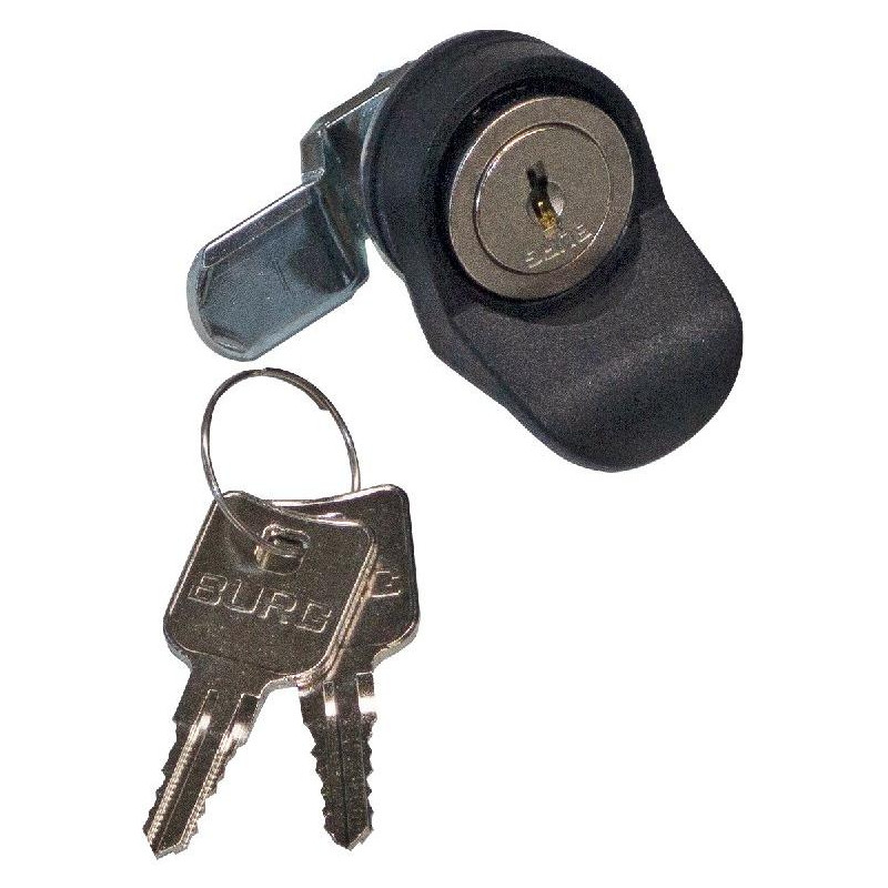 Triton Zámek pro nástěnný rozvaděč Kulatý zámek BURG do celoskleněných dveří nástěnných rozvaděčů + 2x univerzální klíč