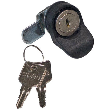 Triton Zámek pro nástěnný rozvaděč Kulatý zámek BURG do celoskleněných dveří nástěnných rozvaděčů + 2x univerzální klíč