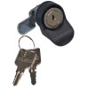 Zamek Triton do rozdzielnic ściennych Zamek okrągły BURG do drzwi całoszklanych rozdzielnic ściennych + 2x klucze uniwersalne