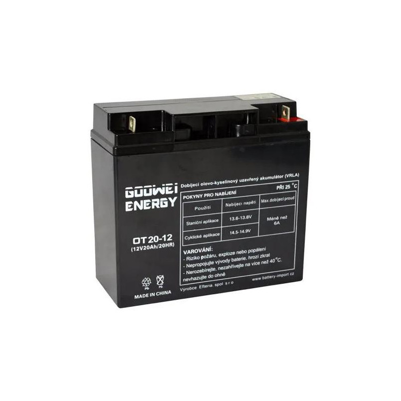 GOOWEI ENERGY Pb záložní akumulátor VRLA AGM 12V/20Ah (OT20-12)