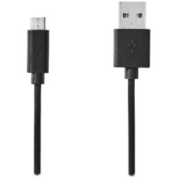 NEDIS kabel USB 2.0/ zástrčka USB-A - zástrčka USB-Micro B/ kulatý/ černý/ bulk/ 1m