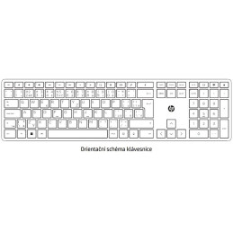 HP 225 Wired Mouse and Keyboard Combo G2 CZECH-SK