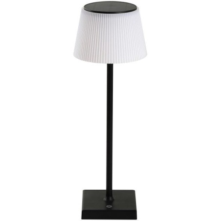IMMAX venkovní solární LED stolní lampička BONITO/ 4W/ 200lm/ CCT/ 5000K/ stmívatelná/ IP44/ černá