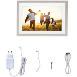 Rollei fotorámeček WiFi 108/ úhlopříčka 10.1"/ 32GB/ 2W/ Frameo APP/ Světlé dřevo