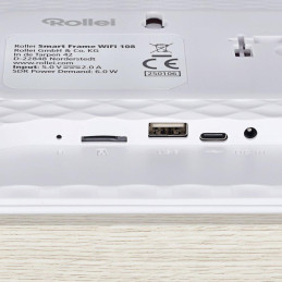 Rollei fotorámeček WiFi 108/ úhlopříčka 10.1"/ 32GB/ 2W/ Frameo APP/ Světlé dřevo