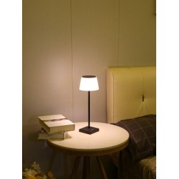 IMMAX venkovní solární LED stolní lampička BONITO/ 4W/ 200lm/ CCT/ 5000K/ stmívatelná/ IP44/ černá