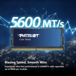 PATRIOT Core Series 32GB DDR5 5600MT/s / SO-DIMM / CL46 / 1,1V