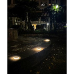 IMMAX TERRACE ROUND venkovní solární LED osvětlení, 0.4W, IP68