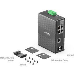 TP-Link IES206G - 6-portový Omada Industry Switch, 4x GLAN, 1x SFP, 1x Combo Gigabit SFP