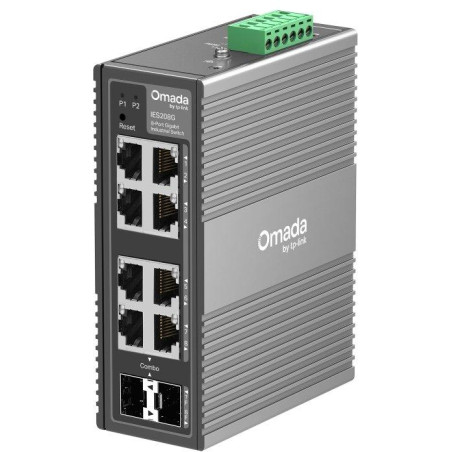 TP-Link IES208G - 8-portový Omada Industry Switch, 6x GLAN, 2x Combo Gigabit SFP