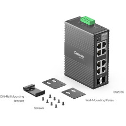 TP-Link IES208G - 8-portový Omada Industry Switch, 6x GLAN, 2x Combo Gigabit SFP