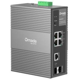 TP-Link IES206GPP - 6-portový Omada Industry PoE Switch, 1x GLAN PoE++, 3x GLAN PoE+, 1x SFP, 1x Combo Gigabit SFP