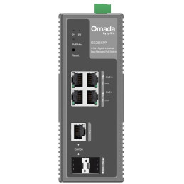 TP-Link IES206GPP - 6-portový Omada Industry PoE Switch, 1x GLAN PoE++, 3x GLAN PoE+, 1x SFP, 1x Combo Gigabit SFP