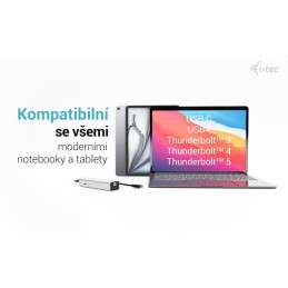 I-tec USB-C Charging Metal HUB 5port with USB-C video 8K, Power Delivery 85W