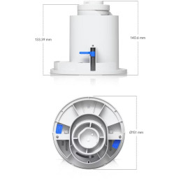 Ubiquiti UniFi G6 PTZ In-Ceiling Mount - Instalační krabice pro kameru UniFi G6 PTZ, stropní, zápustná, bílá