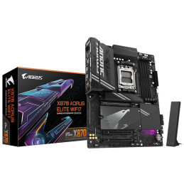 GIGABYTE X870 AORUS ELITE WIFI7 / AMD X870 / AM5 / 4x DDR5 DIMM / 4x M.2 / HDMI / USB-C / WiFi 7 / ATX