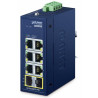 Planet IGS-820TF-PN Industrie-L2-Switch, 6x1Gb, 2x1GBASE-X SFP, duale Stromversorgung (9-48VDC / 24VAC), -40~75°C, IP30