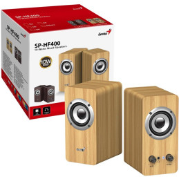 GENIUS speaker SP-HF400 Pine Wood/ 2.0/ 10W/ wooden/ light wood color