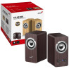 GENIUS Lautsprecher SP-HF400 Dunkelbraun/ 2.0/ 10W/ Holz/ dunkle Holzfarbe