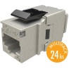 Solarix Mulripack 24 ks - rýchlozarezávací keystone Solarix CAT6A STP SXKJ-10G-STP-BK-NA