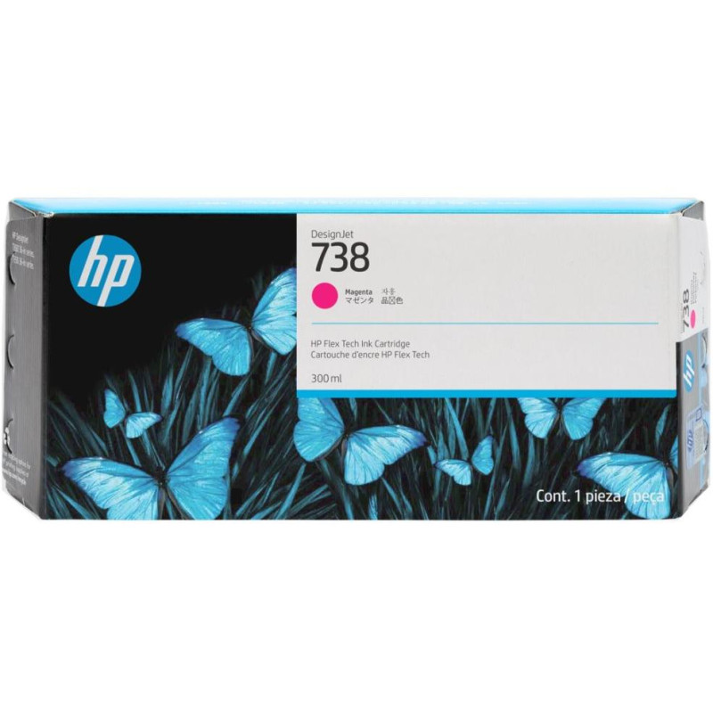 HP 738 - 300 ml - purpurová - originální - DesignJet - inkoustová cartridge - pro DesignJet T950
