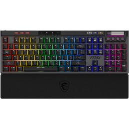 MSI gaming keyboard STRIKE PRO Wireless Silent/ wireless 2.4GHz+BT/ mechanical/ RGB/ USB/ pad/ CZ+SK layout