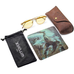 GUNNAR kancelářske/herní brýle  WITCHER CIRI  METEORITE/SADDLE  jantarová skla BLF 65 GUNNAR focus