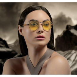 GUNNAR kancelářske/herní brýle  WITCHER CIRI  METEORITE/SADDLE  jantarová skla BLF 65 GUNNAR focus