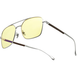 GUNNAR kancelářske/herní brýle  WITCHER WHITE WOLF STEEL/UMBER  jantarová skla BLF 65 GUNNAR focus