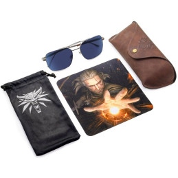 GUNNAR kancelářske/herní brýle  WITCHER WHITE WOLF STEEL/UMBER  sluneční skla BLF 90 NEUTRAL focus