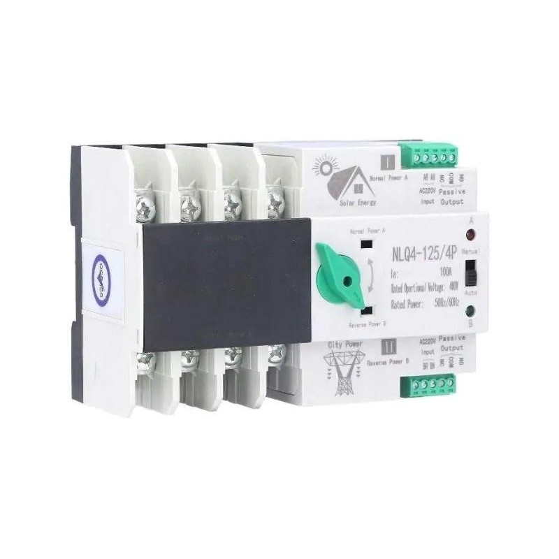 Solarmi NLQ4-125/4P, automatic network switch - power supply 4P 400V 63A for PV