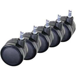 AROZZI Wheel Pack PU XL/ univerzální sada náhradních koleček pro herní židle