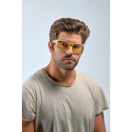 GUNNAR kancelářske/herní brýle BORDERLANDS 4 RIPPER  BANDIT SMOKE  jantarová  skla BLF 65 GUNNAR focus