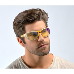 GUNNAR kancelářske/herní brýle BORDERLANDS 4 RIPPER  BANDIT SMOKE  jantarová  skla BLF 65 GUNNAR focus