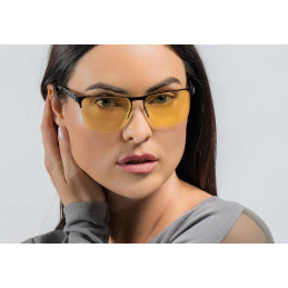 GUNNAR kancelářske/herní brýle ECHO ONYX  jantarová skla BLF 65 GUNNAR focus