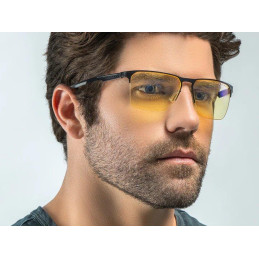 GUNNAR kancelářske/herní brýle ECHO ONYX  jantarová skla BLF 65 GUNNAR focus