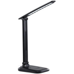 IMMAX LED stolní lampička LUMI/ Qi nabíjení/ 7W/ 300lm/ 12V/2A/ stmívatelná/ černá