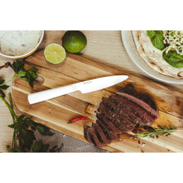 Kyocera Univerzální nůž 11 cm, bílá čepel, bílá rukojeť