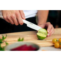 Kyocera Univerzální nůž 11 cm, bílá čepel, bílá rukojeť