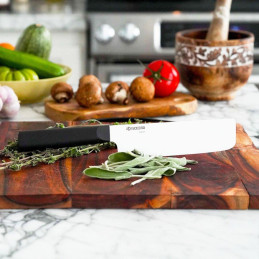 Kyocera Nůž Nakiri 15 cm, bílá čepel, černá rukojeť