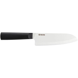 Kyocera Kuchařský nůž Santoku 16 cm, bílá čepel, černá rukojeť