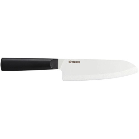 Kyocera Kuchařský nůž Santoku 16 cm, bílá čepel, černá rukojeť