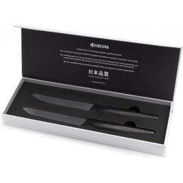 Kyocera Sada steakových nožů, 2 ks, černá rukojeť, černá čepel