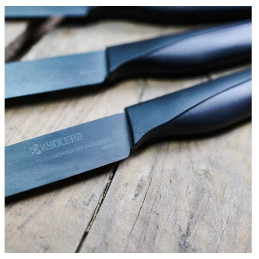 Kyocera Sada steakových nožů, 4 ks, černá rukojeť, černá čepel